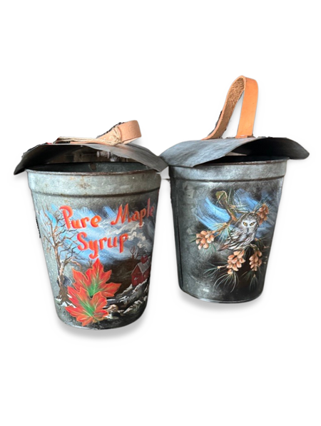 Hand Painted Vintage Sap Buckets – Hill Creek Farm